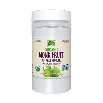 Buy now NOW Real Food, Organic Monk Fruit Extract Powder, Zero-Calorie Sweetener, 3.7 oz at indiglob india