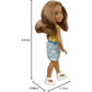 Barbie Chelsea Doll (6-inch Brunette) Wearing Skirt with Cloud Print and White Shoes, Gift for 3 to 7 Year Olds