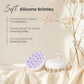 AIMIKE Silicone Bristle Shampoo Brush - Scalp Exfoliator for Hair Washing, Dandruff Removal, Growth Stimulation & Wet/Dry Usage