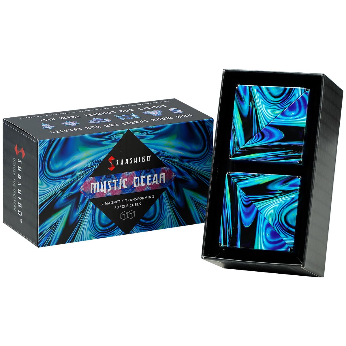 Buy now Shashibo Shape Shifting Box - Award-Winning Fidget Toy w/ 36 Rare Earth Magnets - Fidget Cube Transforms Into Over 100 Shapes, Sensory Toy Gift for Kids, Teens, and Adults (Undersea) at indiglob india