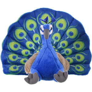 Wild Republic Peacock Plush, Stuffed Animal, Plush Toy, Gifts for Kids, Cuddlekins 12 Inches