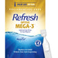 Buy now Refresh Optive Mega-3 Lubricant Eye Drops For Dry Eyes, Preservative-Free, 0.01 Fl Oz Single-Use Containers, 30 Count Optive Mega-3 60 Count (Pack of 1) at indiglob india