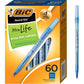 BIC Round Stic Xtra Life Ballpoint Pen, Ultra Long Lasting and Consistent Ink Flow, 60-Count in Black Ink