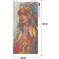 TOCARE Large Diamond Painting Kits for Adults Native Indian Woman, Full Drill Diamond Art Kits for Adults 15.7x31.5Inch, Full Drill Diamond Paintings Kits for Home Wall Decor