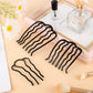8 Piece U-Shape Hair Combs for Women's French Twist Updo and Bun Vintage Styling (Black)
