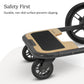 Buy now UPPAbaby Piggyback Ride-Along Board for Cruz Stroller Models 2015-2019 - Quick Attachment for Children to Stand + Stroll - 55 lbs. Weight Capacity,Black/Brown at indiglob india