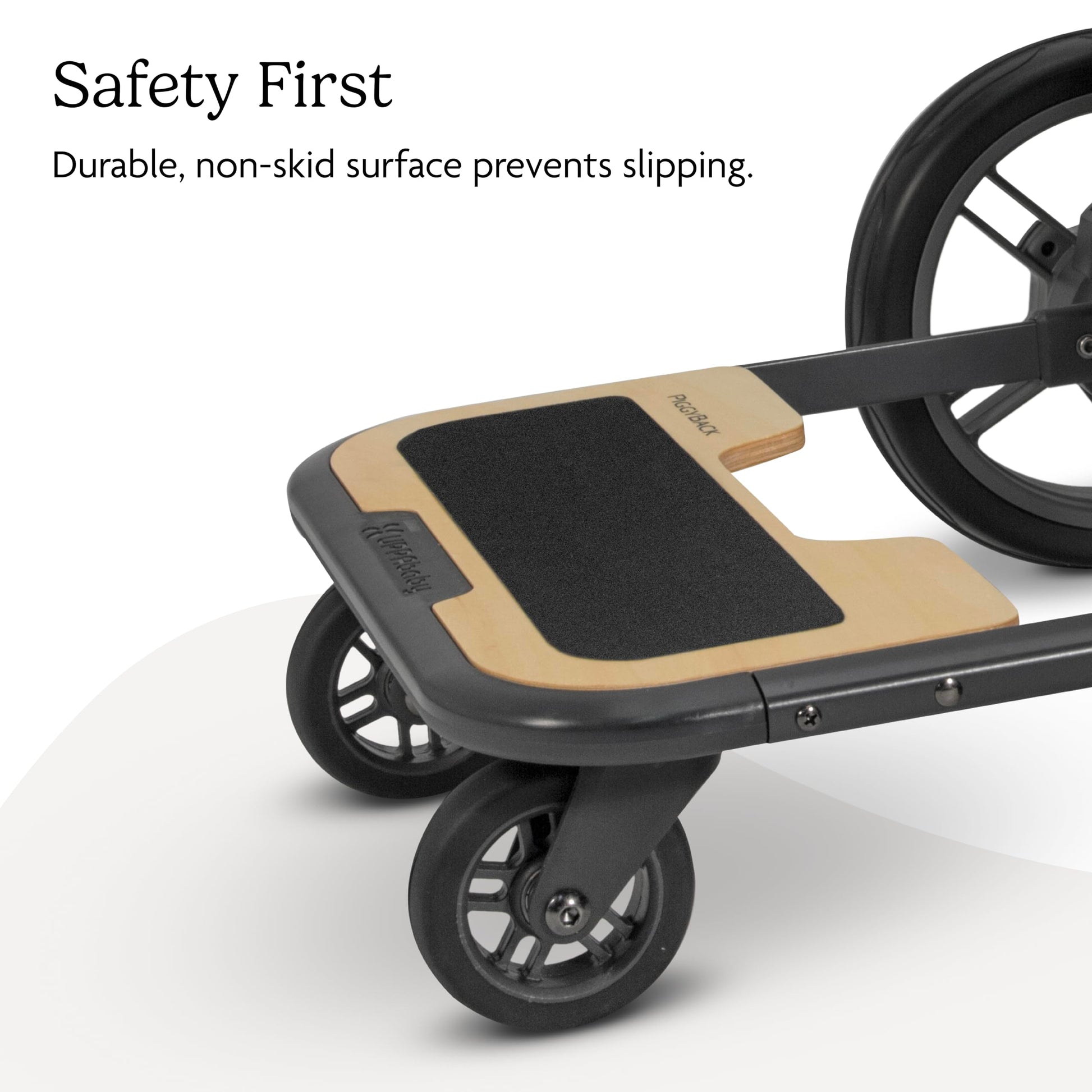 Buy now UPPAbaby Piggyback Ride-Along Board for Cruz Stroller Models 2015-2019 - Quick Attachment for Children to Stand + Stroll - 55 lbs. Weight Capacity,Black/Brown at indiglob india