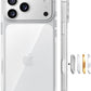 Buy now TORRAS Tough Shockproof for iPhone 13 Pro Case, [Military-Grade Drop Tested] Ultra-Durable Matte Hard PC Back with Soft Silicone Edge Slim Protective for iPhone 13 Pro Phone Case,Translucent Black iPhone 17 Pro Max 6.9" Clear at indiglob india