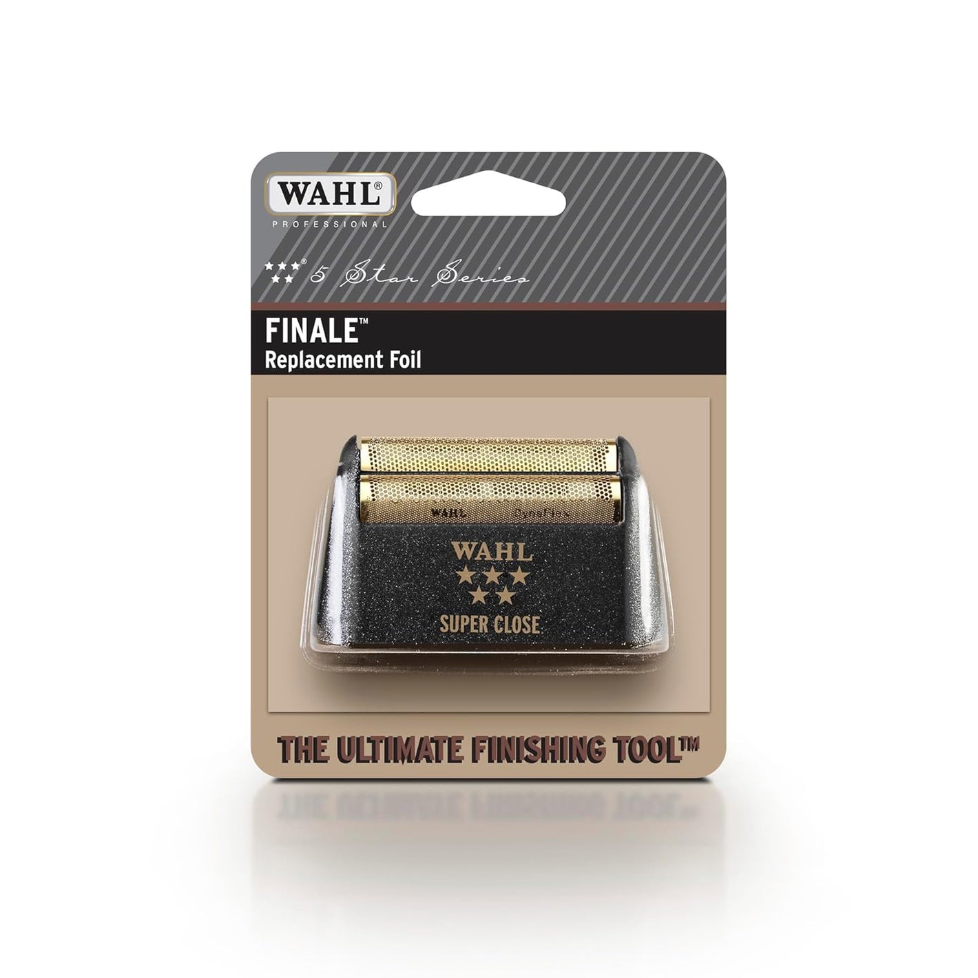 Wahl Professional 5 Star Finale Shaver Replacement Super Close Gold Foil, Bump Free Shaving for Professional Barbers and Stylists Model - 7043-100