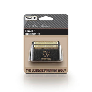Wahl Professional 5 Star Finale Shaver Replacement Super Close Gold Foil, Bump Free Shaving for Professional Barbers and Stylists Model - 7043-100