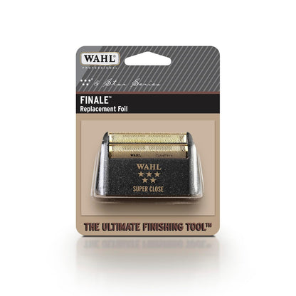 Wahl Professional 5 Star Finale Shaver Replacement Super Close Gold Foil, Bump Free Shaving for Professional Barbers and Stylists Model - 7043-100