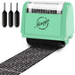 Buy now Miseyo Wide Identity Theft Protection Roller Stamp Set - Yellow (3 Refill Ink Included) Mint Green Stamp+3 Refills at indiglob india