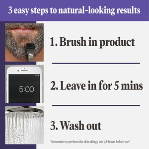 Just For Men Touch of Gray Mustache & Beard, Beard Coloring for Gray Hair with Brush Included for Easy Application, Great for a Salt and Pepper Look - Light & Medium Brown, B-25/35, Pack of 1