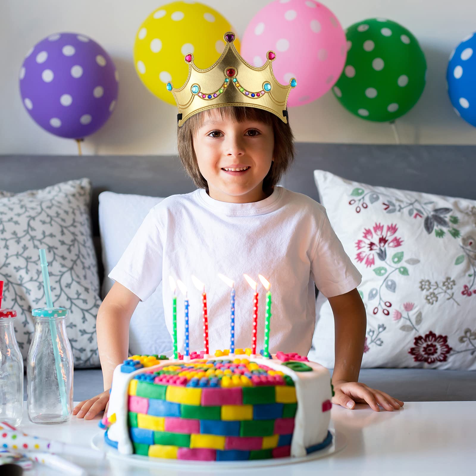 Buy now Epakh 19 Pieces DIY Crowns Set Party Foam Hats Making Your Own Tiara Crystal Diamond Sticker Princess King Crown Birthday Hat (Classic Style) at indiglob india