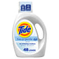 Buy now Tide Free & Gentle Liquid Laundry Detergent, Unscented, 1.47 L (32 Loads) at indiglob india