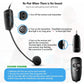 Bietrun Wireless Microphone Headset, UHF Wireless Headset Mic System, 160ft Range,1/8'' and 1/4'' Plug, for Speakers, Voice Amplifier, PA System(Not Supported AUX/iOS)