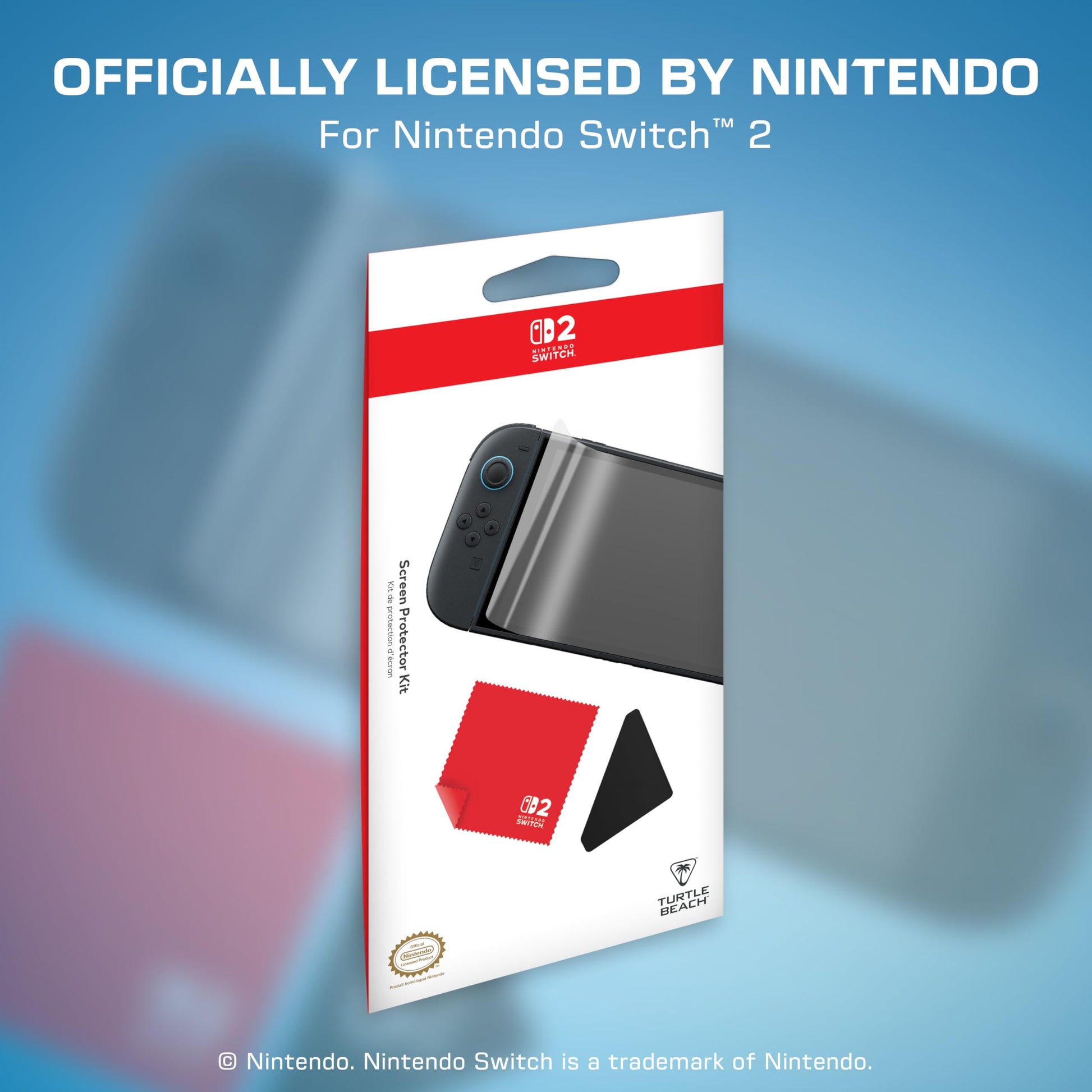 Buy now Turtle Beach PlayTrek Screen Protector Kit - Nintendo Switch 2, Anti-Blue Light, Easy Install, Screen Protector, Applicator Tool at indiglob india