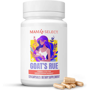 Mama's Select Organic Goat’s Rue Capsules for Breast Milk Production – Non-GMO, Vegan, Gluten- Free Lactation Support Supplement – Safe & Effective for Nursing Moms – Third-Party Tested