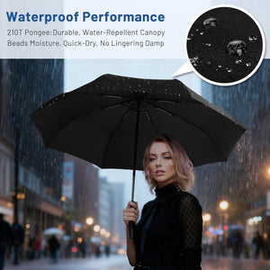 SY COMPACT Travel Umbrella Windproof Factory outlet Compact Automatic Umbrellas for Rain Compact Small UV Sun Protection Umbrella Durable Waterproof Lightweight-Fits Backpack Car Purse