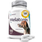 K9 Select Melatonin for Dogs - Calming Aid Tasty Dog Supplement - Helps Overall Health with Quiet Moments and Composure - Reduce Stress Calming Treats for Small Dogs - 1 mg, 180 Vegetable Capsules