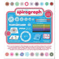 Spirograph Design Set Boxed - Arts and Crafts, Kids Toys, Art Supplies, Craft Supplies, Drawing Kit, Spiral Art, Reproduction of Classic Gear Design Kit, Pens, Design Sheet Included, Ages 8+