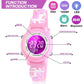 Waterproof LED Kids Watches with Alarm - Kids Toys Gifts for Girls Age 3-10