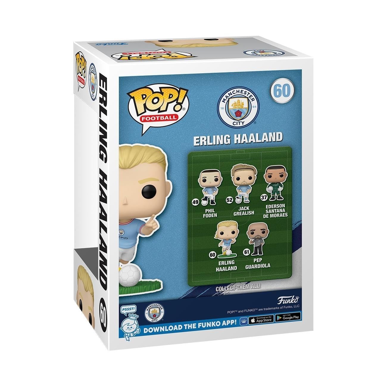 Buy now Funko POP! Football: Erling Haaland - Manchester City FC - Collectable Vinyl Figure - Gift Idea - Official Merchandise - for Kids & Adults - Sports Fans - Model Figure for Collectors at indiglob india