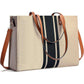Laptop Tote Bag for Women, Fits 15.6 Inch Laptop Bag, Large Canvas Work Tote Bags for Women, Computer Briefcase Shoulder Bag