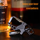 Hephis Skull Heavy Duty Key Chain,Car Emergency Escape Tool, Seat belt Cutter,Bottle Opener,Carabiner Car Key Chains