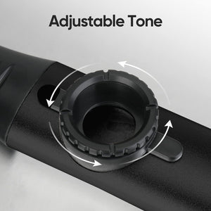 Kazoos with 5 extra Membranes, Metal Kazoo with Adjustable Tone for Guitar, Ukulele, Violin, Piano, Keyboard, Easy to Learn Musical Instruments for beginners/adults/Music Lovers. (black)