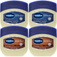 Vaseline Original & Cocoa Butter Healing Jelly Travel-Size Variety 4-Pack – Rich Moisturizing Ointment, Skin Protectant for Soothing Cracked, Dry Skin, 1.75 Oz Ea