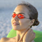 Super Sunnies UV Eye Protection FDA Compliant Eyeshields, Tanning Bed Goggles, Red Light Therapy Glasses w/Strap