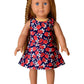 Buy now Girl & Doll Matching Dresses Floral Clothes Sleeveless Summer Swing Dress 3t 4t Navy Flower at indiglob india
