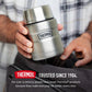 THERMOS Stainless King Vacuum-Insulated Food Jar with Spoon, 16 Ounce, Matte Stainless Steel