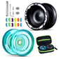 Buy now MAGICYOYO K2 Plus Crystal Orange Yoyo, Professional Fingerspin Trick Yo Yo for Kids/Adults, Responsive Yo-yo for Beginner, Replacement Unresponsive Bearing with 6 Yo yo Strings+Bearing Remover K2 Green+V3 Black at indiglob india