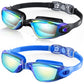 Buy now Aegend Swim Goggles, 2 Pack Swimming Goggles No Leaking Adult Men Women Youth Bright Blue & Aqua at indiglob india
