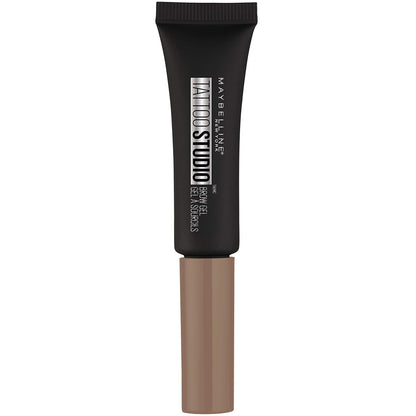 Maybelline TattooStudio Waterproof Eyebrow Gel Makeup, Deep Brown, 1 Count