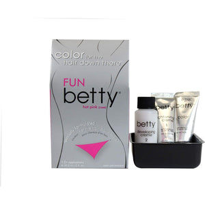 Betty Beauty Fun (Hot Pink) Betty - Color for the Hair Down There Hair Coloring Kit