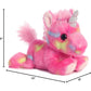 Aurora® Vibrant Bright Fancies™ Jellyroll Unicorn™ Stuffed Animal - Eye-Catching Fun - Delightful Cuddles - Pink 7 Inches