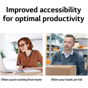 LG TONE Wireless Stereo Headset with Retractable Earbuds NP3, Black, Small