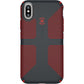 Buy now Speck Products CandyShell Grip Cell Phone Case for iPhone XS/iPhone X - Charcoal Grey/Dark Poppy Red at indiglob india