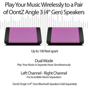 Oontz Upgraded Angle 3 Portable Bluetooth Speaker 5.0-10W Sound, 14-Hr Battery, 100ft Wireless Range, IPX5 Water-Resistant, Budget-Friendly Small Speaker for Travel, Party, Outdoor or Home (Pink)