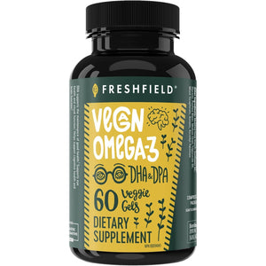 Vegan Omega 3 DHA: Algae Oil, Most Reviewed, Carrageenan Free, Sustainable, Tested, No Heavy Metals, Fish Oil Alt, Plant Based Omega. Supports Heart, Brain, Joint Health w/DPA