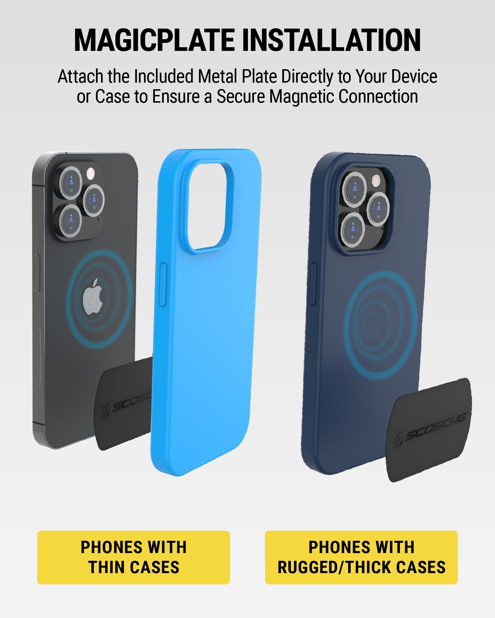 Buy now Scosche MAGDMB MagicMount Magnetic Phone Mount for Car, Dashboard Cell Phone Holder with 360° Adjustable Magnet Head, Universal Phone Stand for Car Compatible with iPhone, Samsung, and All Devices at indiglob india