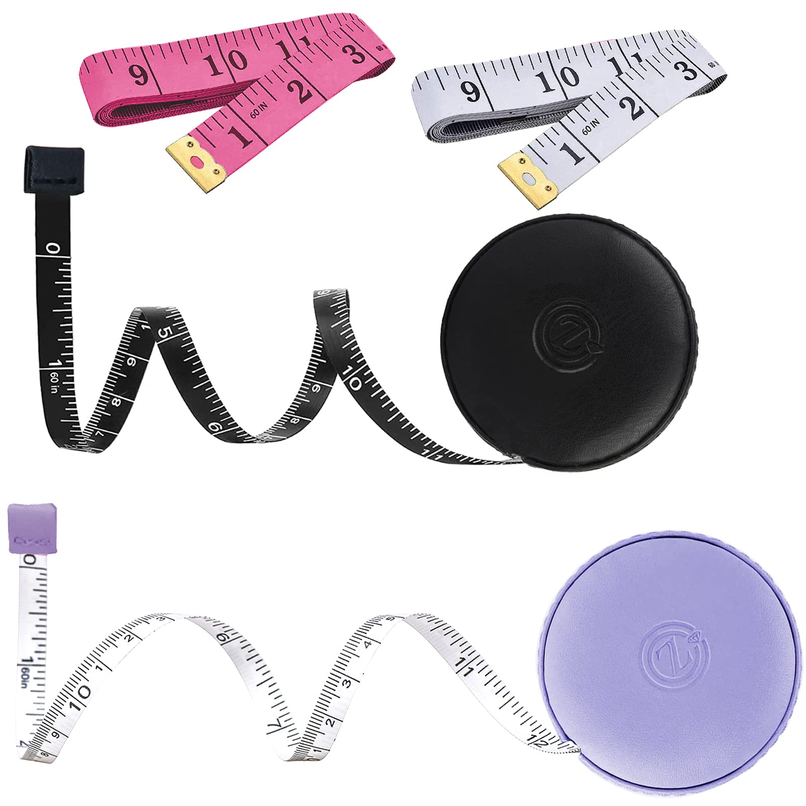 Buy now Sewing Tape Measure, Medical Body Cloth Tailor Craft Dieting Measuring Tape, 60 Inch/1.5M Dual Sided Retractable Ruler with Push Button Round at indiglob india