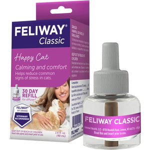 FELIWAY® Classic 30 Day Cat Calming Refill for Pheromone Diffuser, 48ml - Helps Reduce Common Signs of Stress in Cats & Kittens, Enhanced Calming