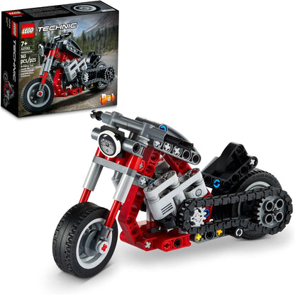 LEGO Technic Motorcycle to Adventure Bike Building Kit 42132, 2 in 1 Model Motorcycle Toy, Birthday Gift for Kids, Boys and Girls