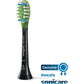 Philips Sonicare Genuine W3 Premium White Replacement Toothbrush Heads, 2 Brush Heads, Black, HX9062/95