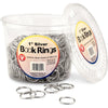 Hygloss Products, Inc 63150 Hygloss Products Book Rings, 1 inch, Assorted Colors - Silver