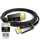 Fiber Optic HDMI Cable 50FT, 8K (HDMI 2.1,48Gbps) Ultra High Speed HDMI Cord with Gold Plated Connectors, 8K@60Hz 4K@120Hz, Compatible for PS4/5 PC HDTV Projector Large Display, Male-to-Male
